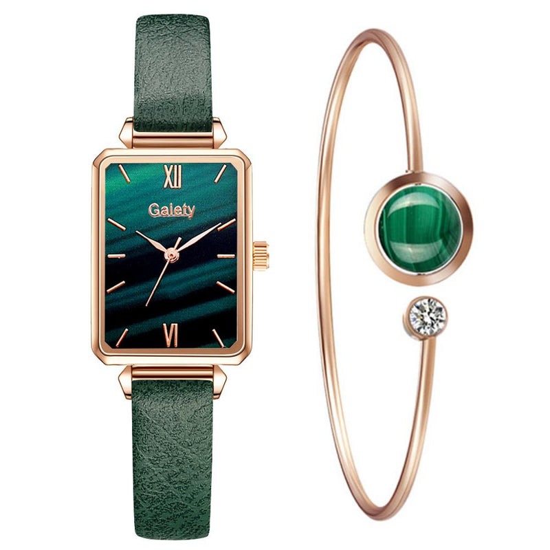 GAIETY Relógio Luxuoso Elegante Feminino Corpo de Metal Malha e Silicone de Quartzo Cristal Transparente Bracelete